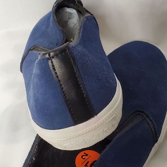 Womens Reaction Kenneth Cole Suede Leather Loafer Shoes Salt N Pep Size 9.5 M - Picture 5 of 8